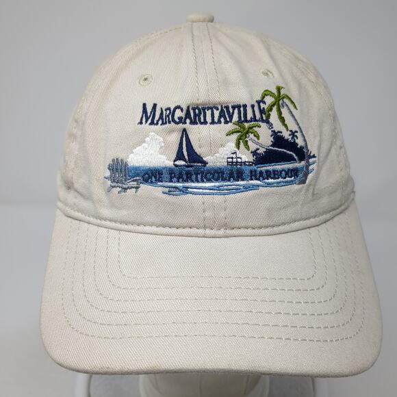 Margaritaville Cancun Slideback Hat Beige One Size Embroidered Outdoor - Picture 2 of 9